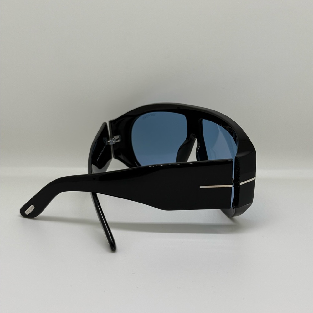 Tom Ford Black Sunglasses with Cool Blue Tint - Picture 3 of 3